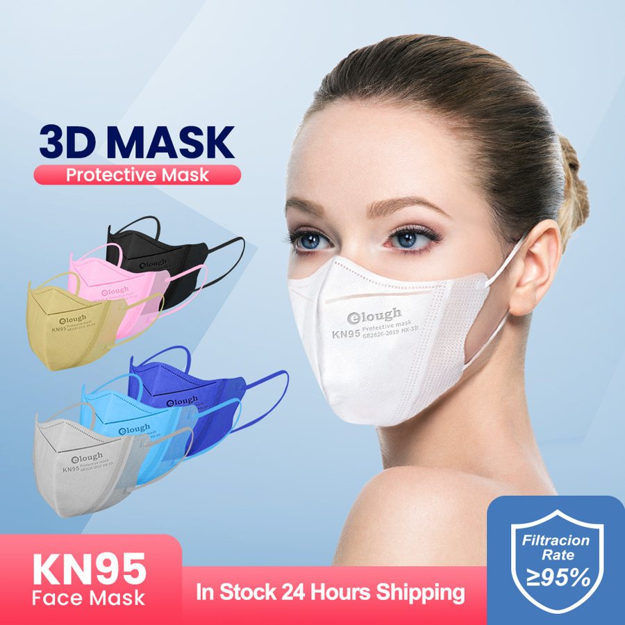 3D FFP2 face masks in assorted colours