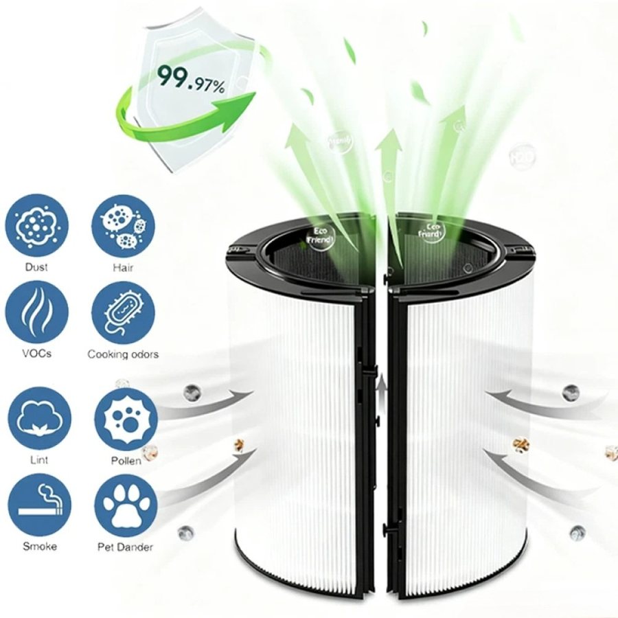 Replacement HEPA and carbon filter for air purifiers