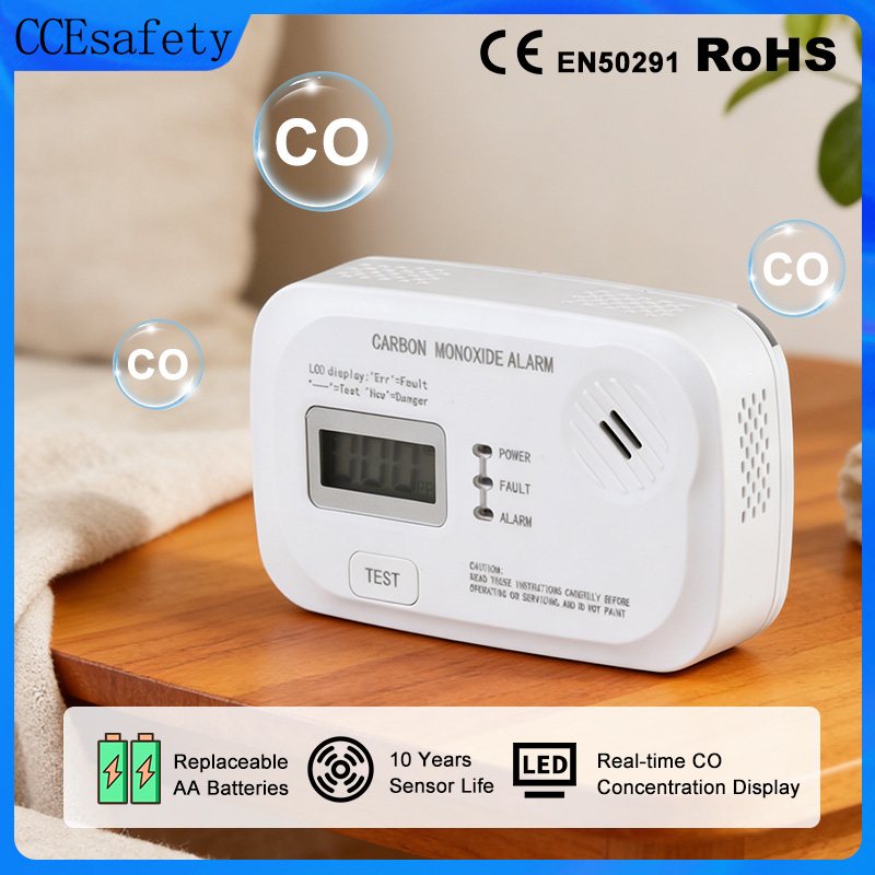 Carbon monoxide alarm for home, 10-year