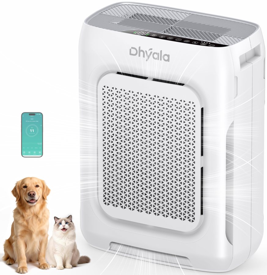 Home air purifier, covers 3000 sq ft, H13 HEPA filter