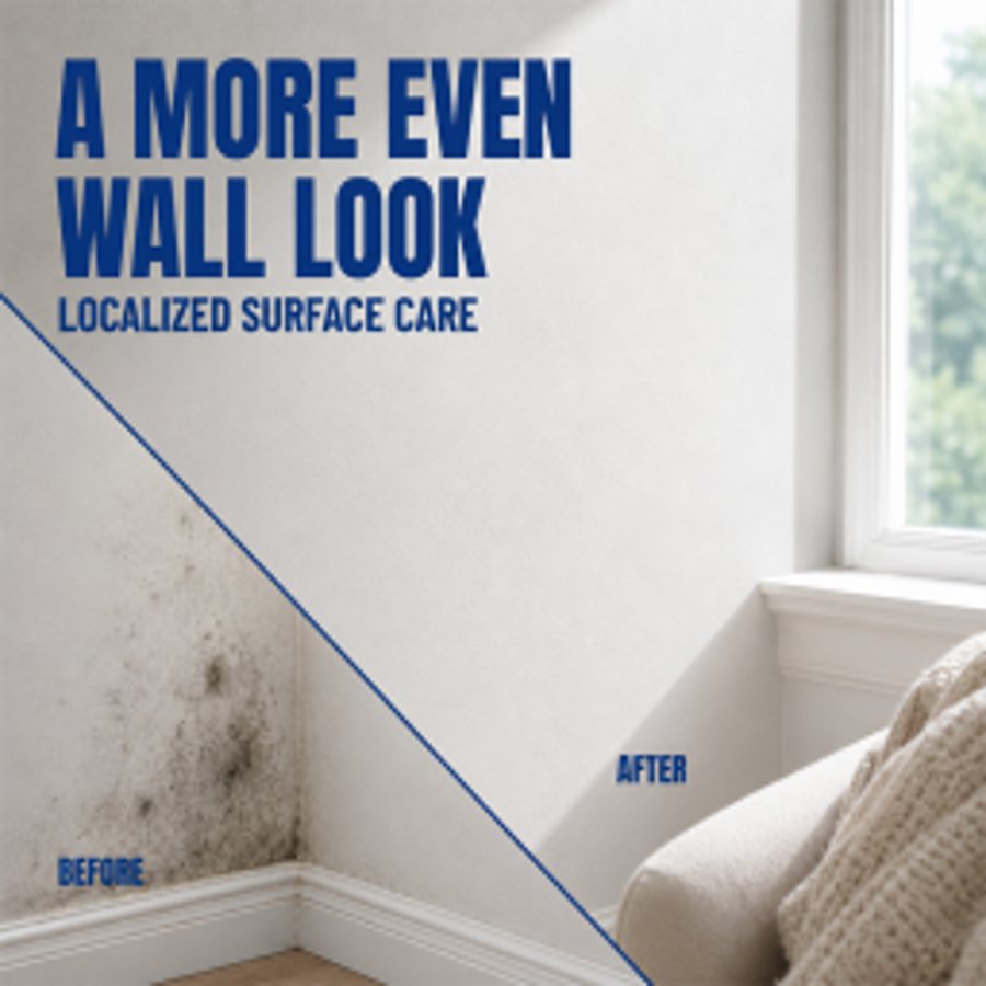 Mould remover gel for tiles, grout and walls