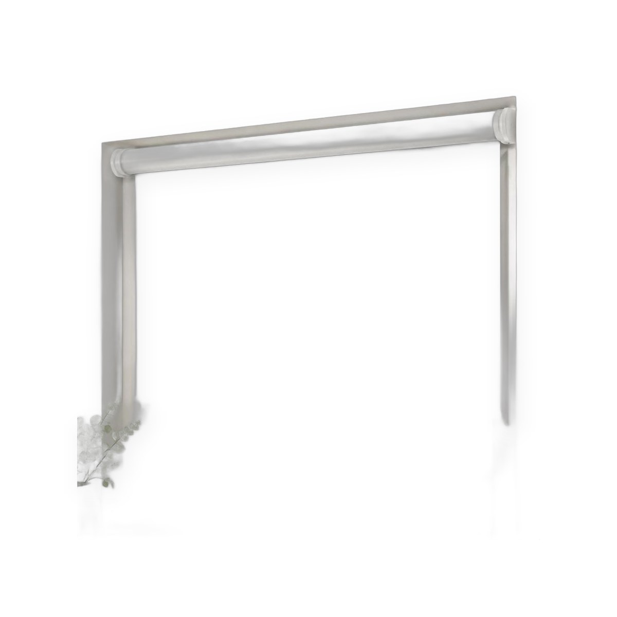 Blackout roller blind, white, 164.4 x 175 cm