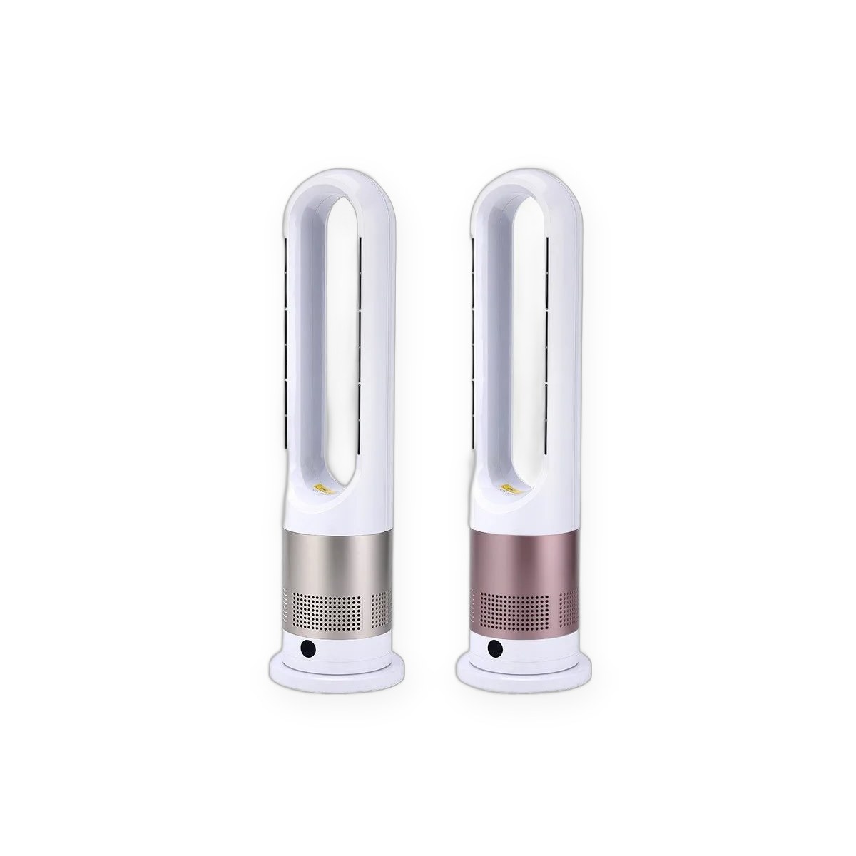Electric tower fan with cold and warm air