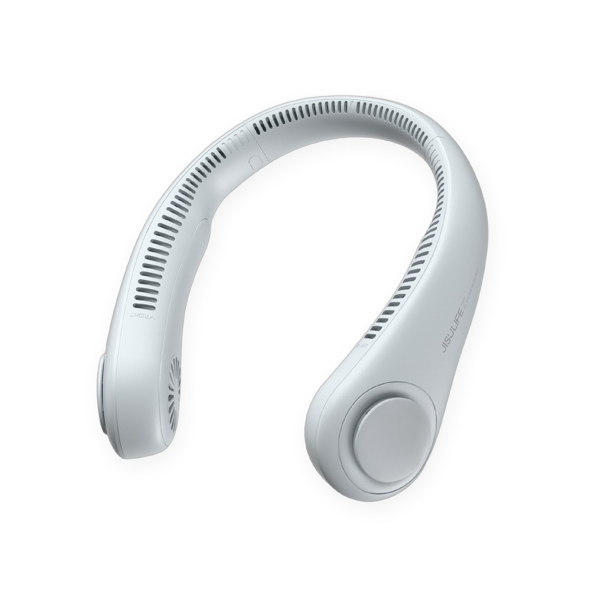 Portable neck fan, 4000mAh battery, 5 speeds