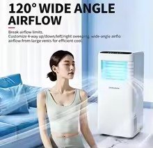 Portable 3-in-1 air conditioner with dehumidifier, 8000