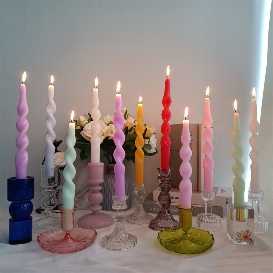 Unscented Long Taper Candles, Two-Pack