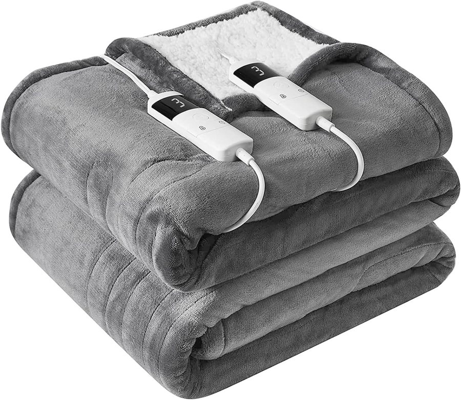 Queen Size Electric Heated Blanket with Dual Controller