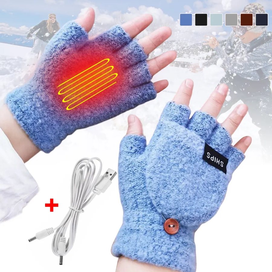 Rechargeable electric hand warmer gloves