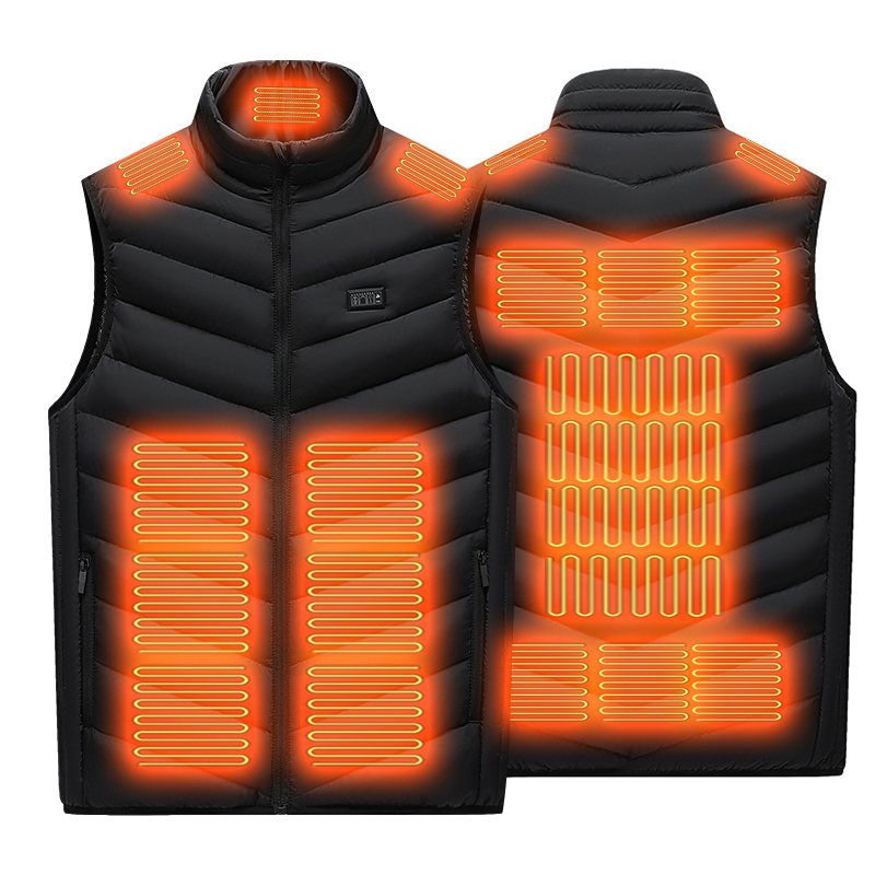 Soft Shell Heated Vest with 21 Heating Zones