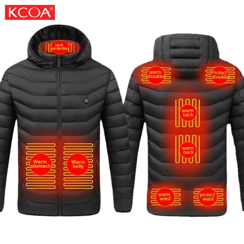 Unisex Rechargeable Heated Down Jacket with 2 Zones