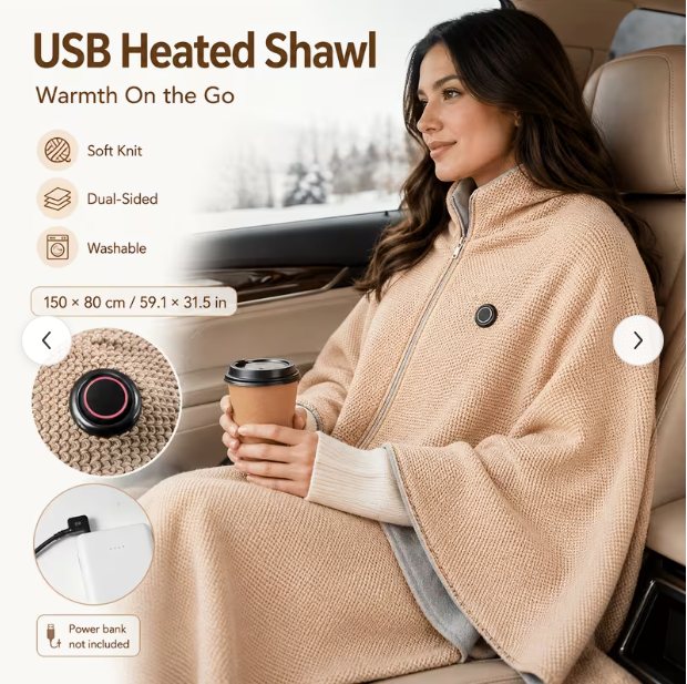 USB-Powered Wearable Heating Vest