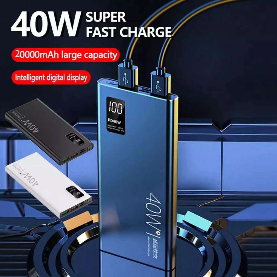 20000mAh 40W high capacity power bank