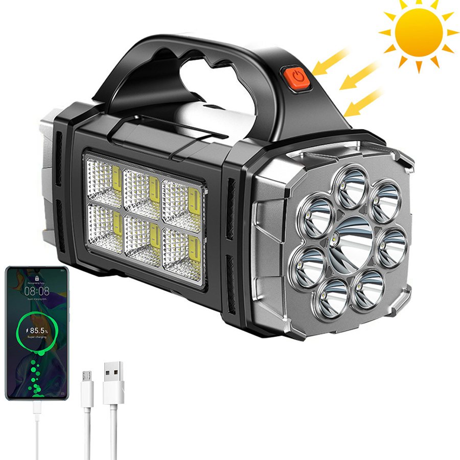 5000mAh solar and USB LED lantern and torch