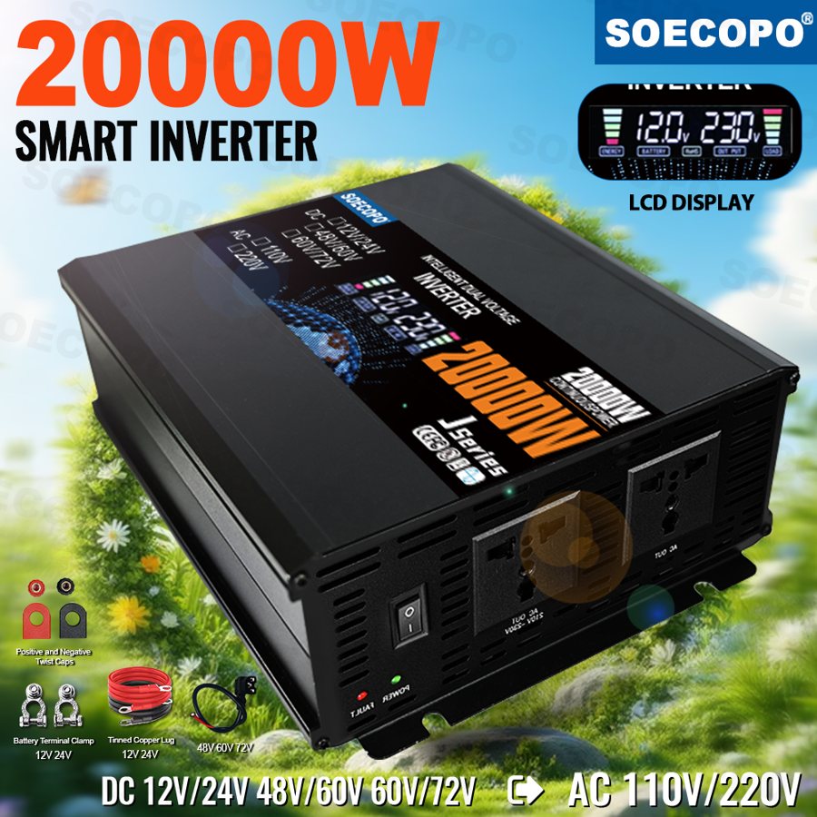 20000W smart inverter, 12V input, 110V / 220V