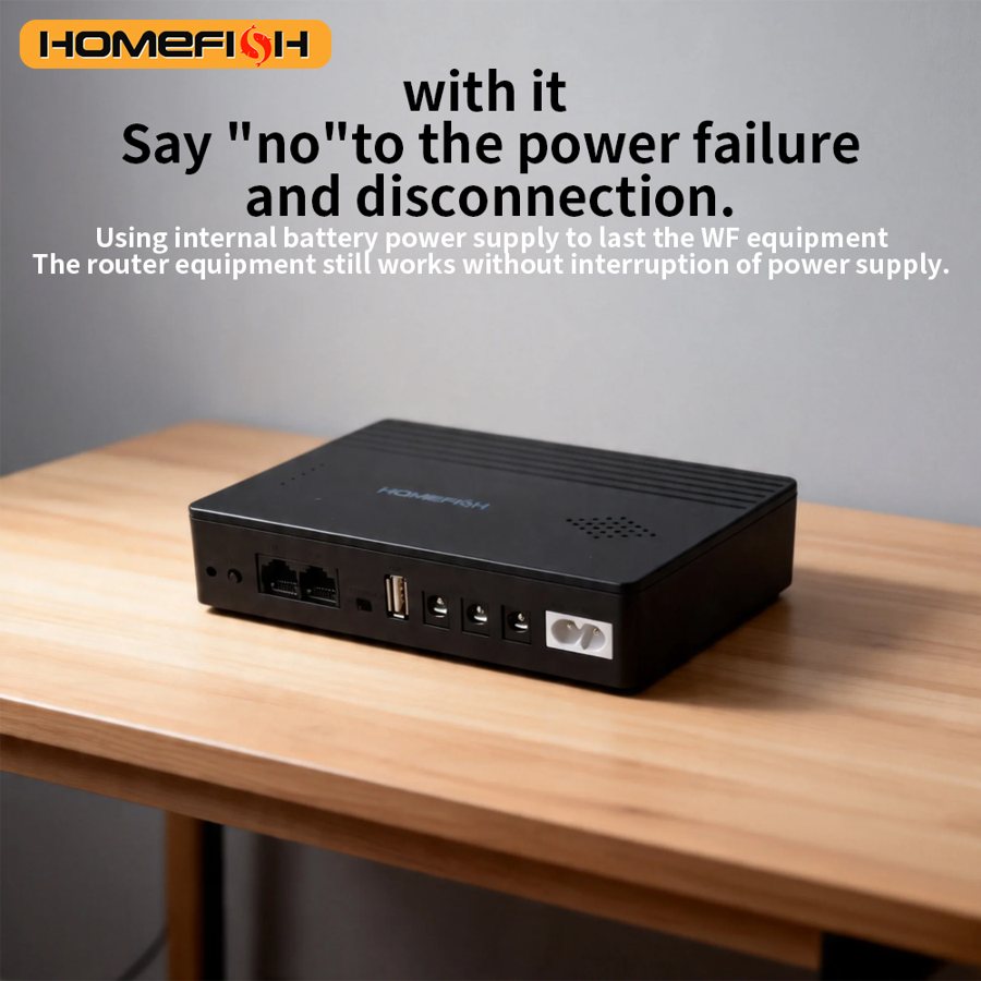 18W mini UPS, 5V, 9V and 12V backup
