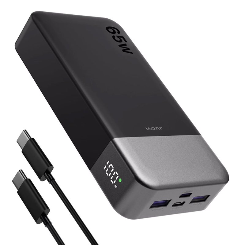 65W 20000mAh power bank, PD and QC fast charging