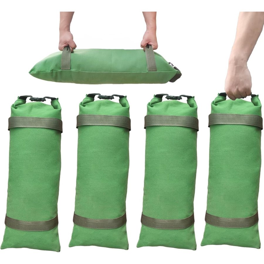 Thick canvas flood sandbags, 4 pack