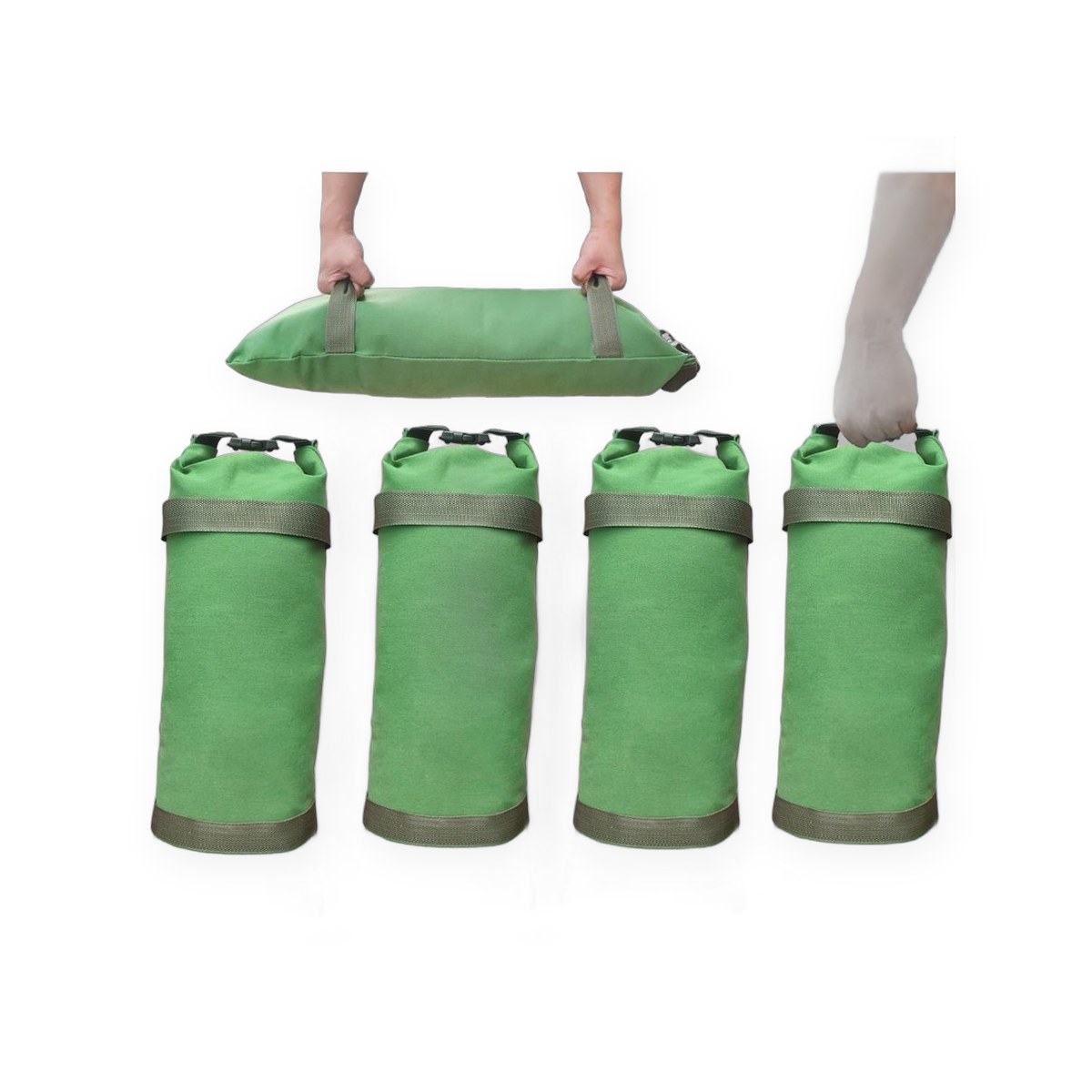 Thick canvas flood sandbags, 4 pack