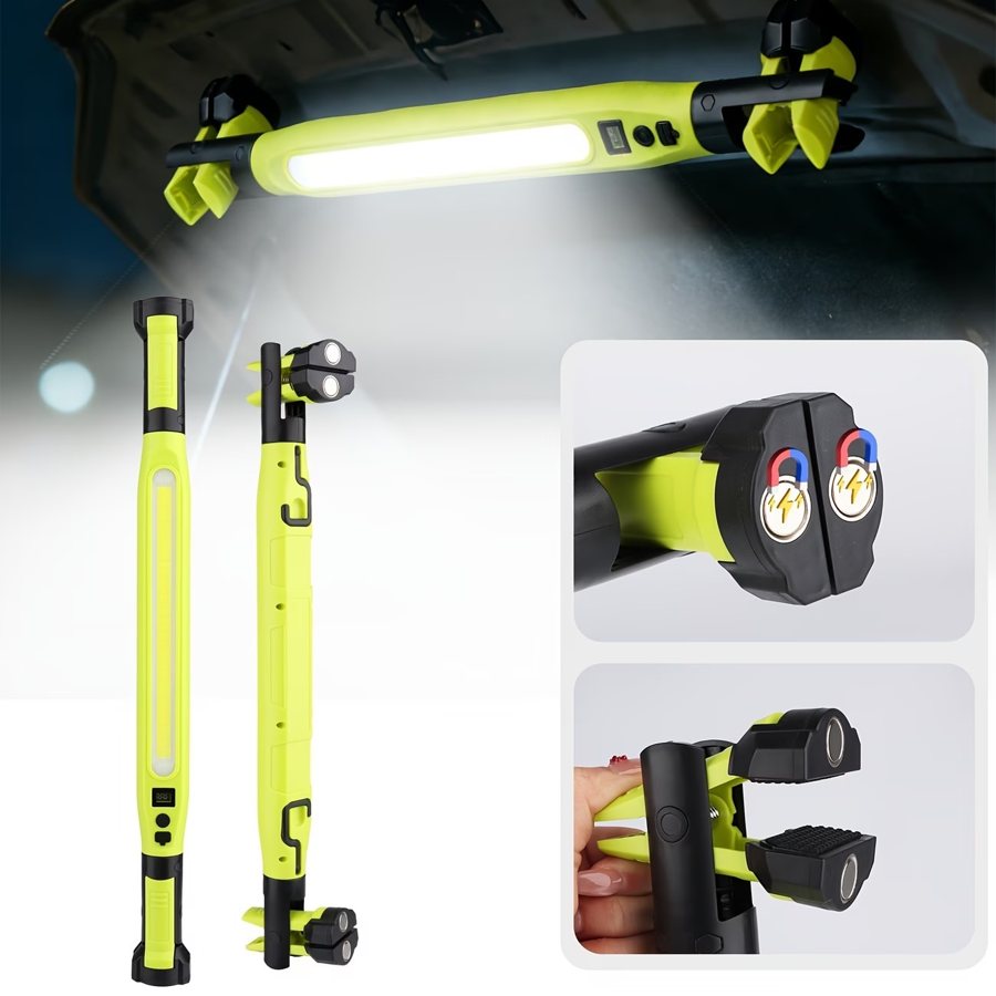 Rechargeable magnetic LED work light for under-bonnet use