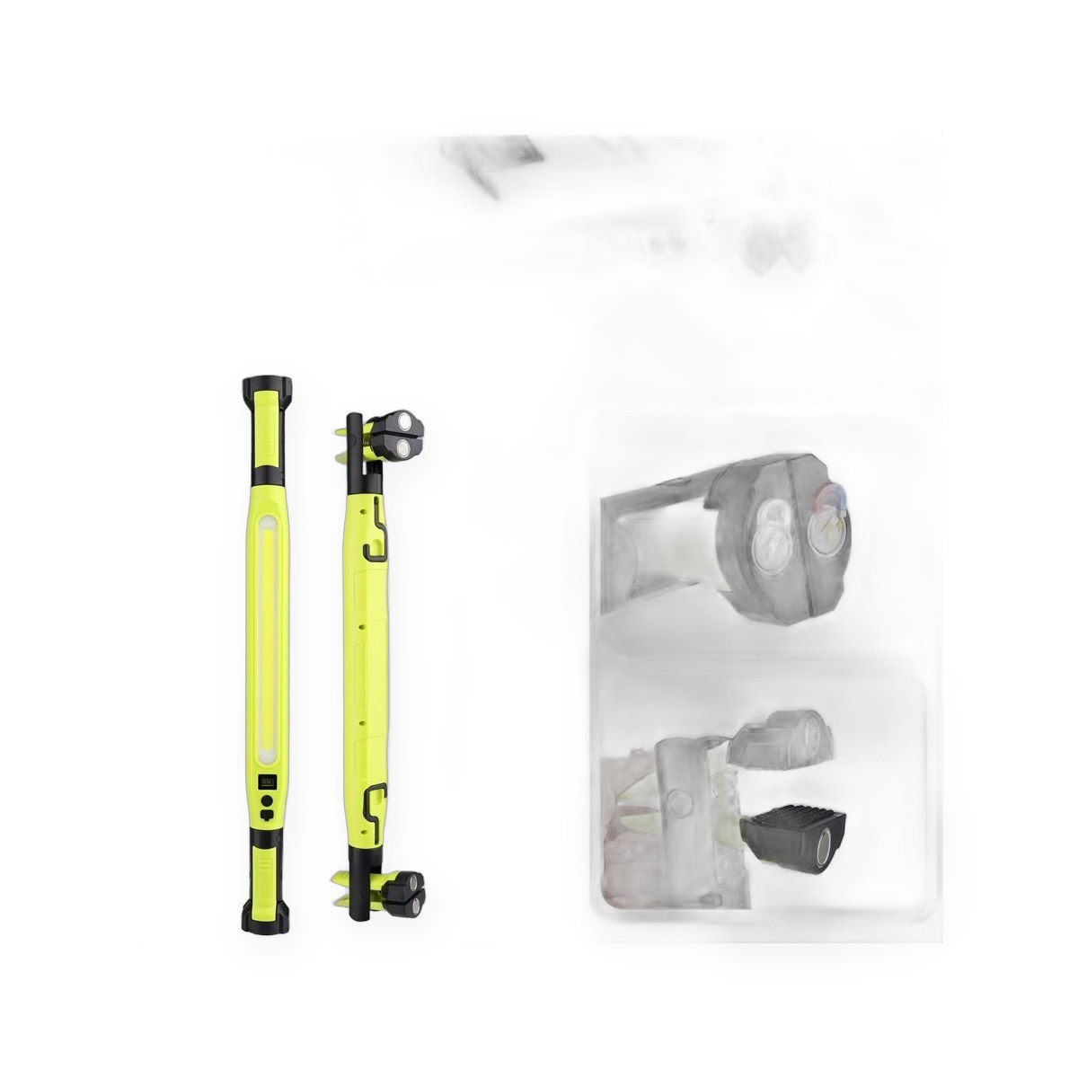 Rechargeable magnetic LED work light for under-bonnet use