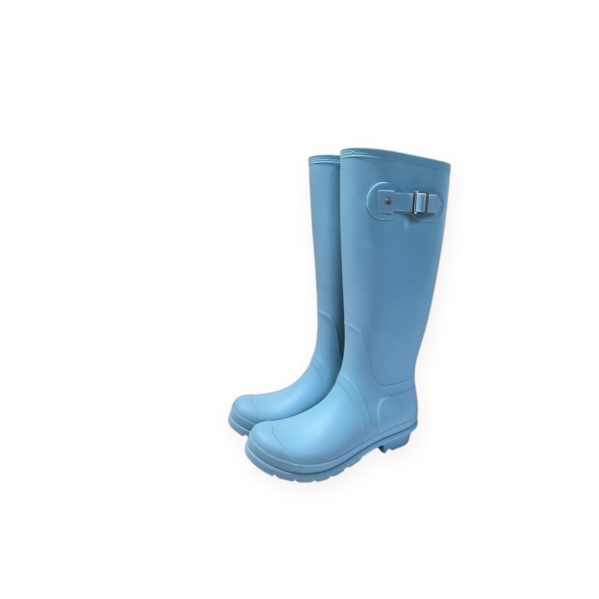 Tall waterproof rubber rain boots, ladies' wellington style