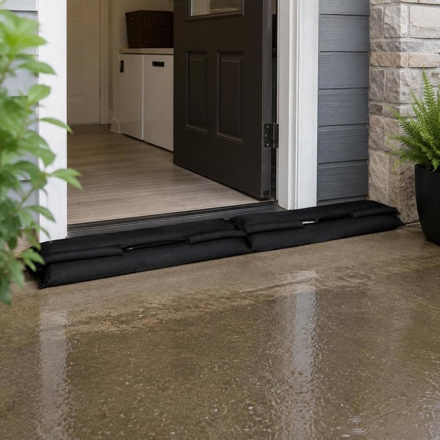 Sandless flood barrier bags, absorbent polymer gel, 10 pack