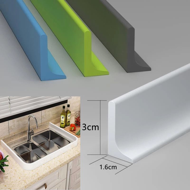 Silicone shower dam for dry and wet separation