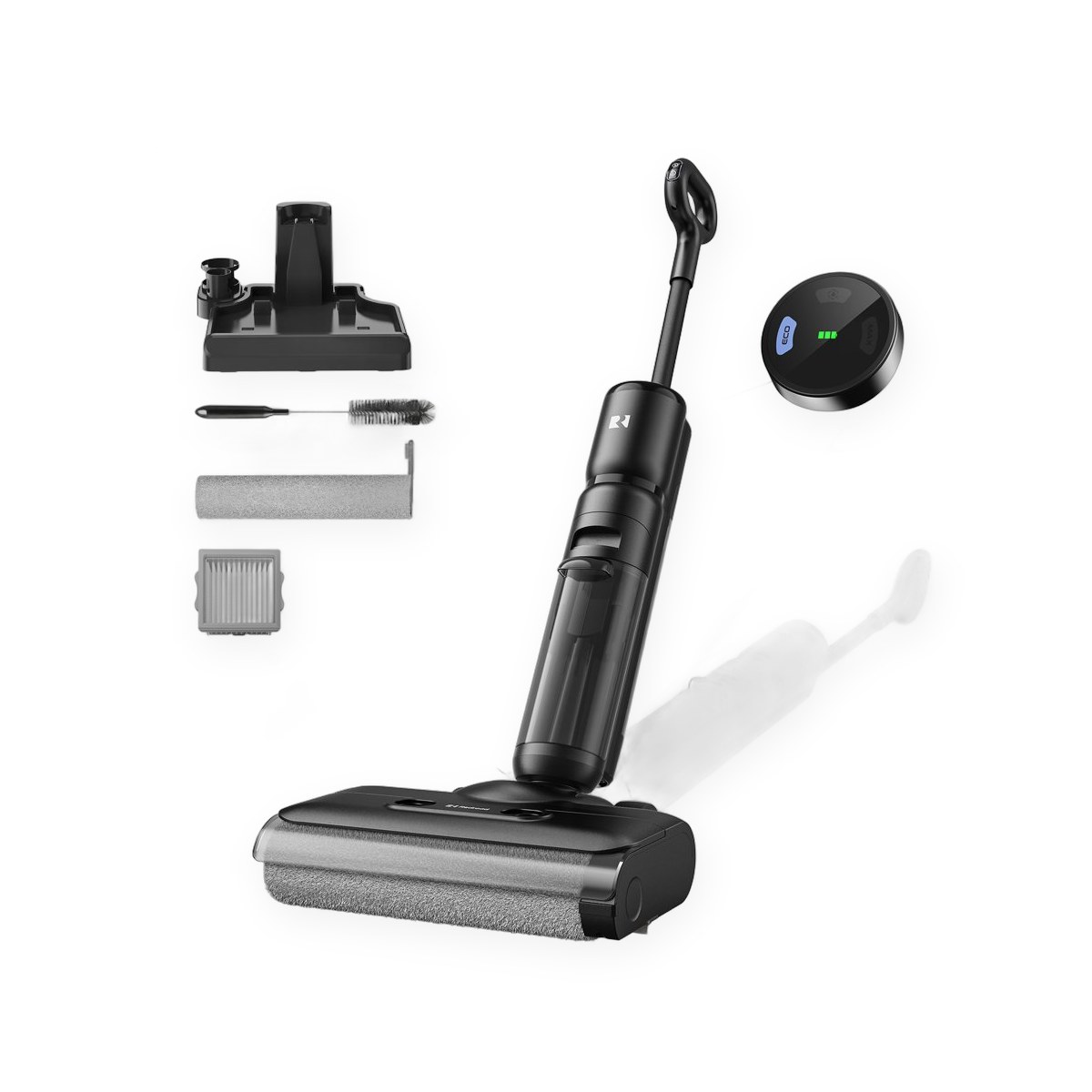 Cordless wet and dry vacuum with mop, 20000 Pa