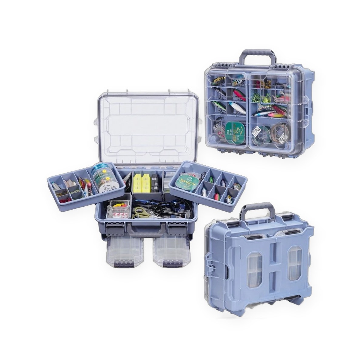 Large waterproof tackle and tool storage organiser